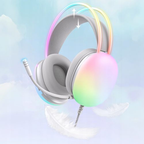 Słuchawki Przewodowe LED Gamingowe Z Mikrofonem Dla Graczy - obrazek 8