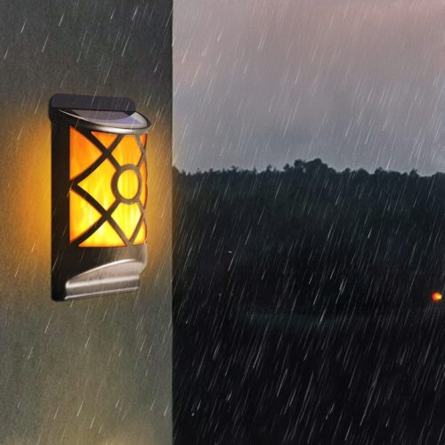 Lampa Solarna Kinkiet LED Efekt Płomienia - obrazek 8