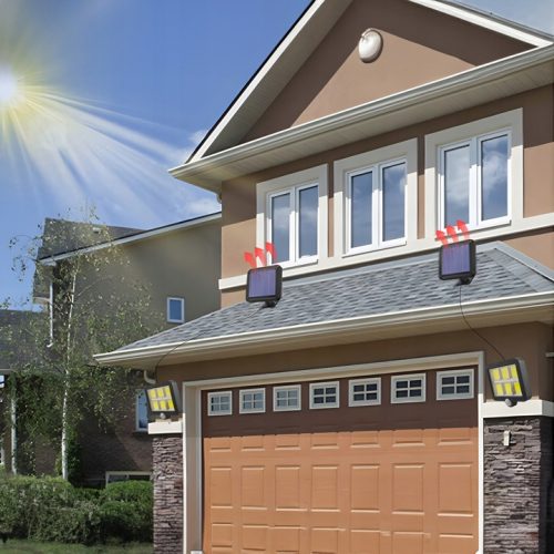 Lamp Solarna LED Czujnik Ruchu i Zmierzchu + Pilot - obrazek 8