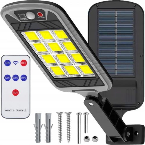 Mocna Lampa Solarna z Czujnikiem Ruchu 400W LED + Pilot - obrazek 1
