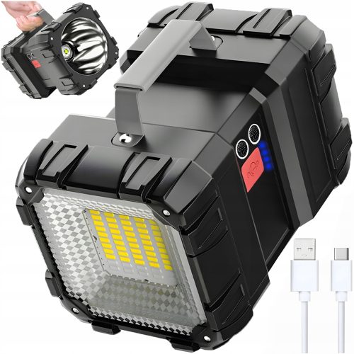 Mocna Dwustronna Latarka LED z Powerbankiem - obrazek 1