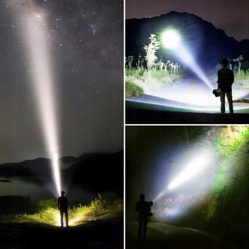 Mocna Dwustronna Latarka LED z Powerbankiem - obrazek 2