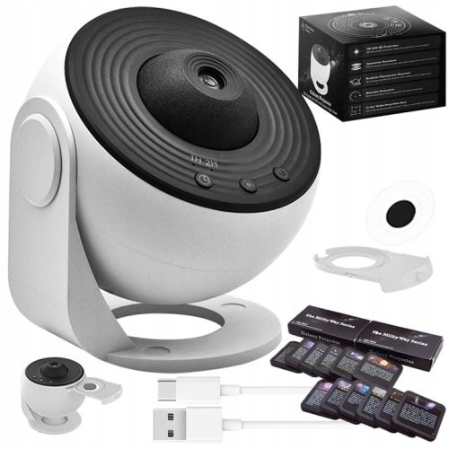 Obrotowy Projektor Gwiazd Lampka Nocna 12 Projekcji - obrazek 1