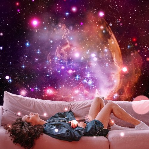 Obrotowy Projektor Gwiazd Lampka Nocna 12 Projekcji - obrazek 4