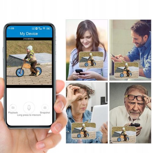 Podwójna Kamera WIFI IP SMART Zewnętrzna 2x 4MP ZOOM Aplikacja - obrazek 8