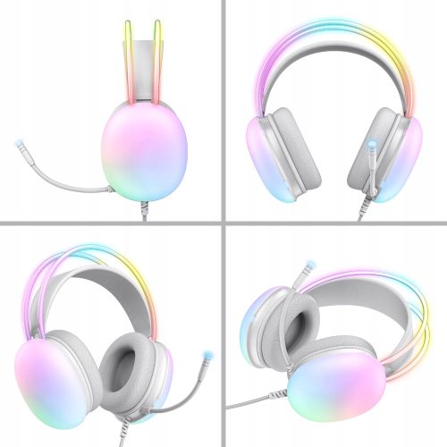 Słuchawki Przewodowe LED Gamingowe Z Mikrofonem Dla Graczy - obrazek 12