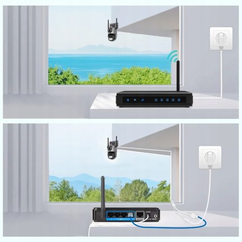 PODWÓJNA KAMERA WIFI IP 1080p FULL HD 2x3MP - obrazek 7