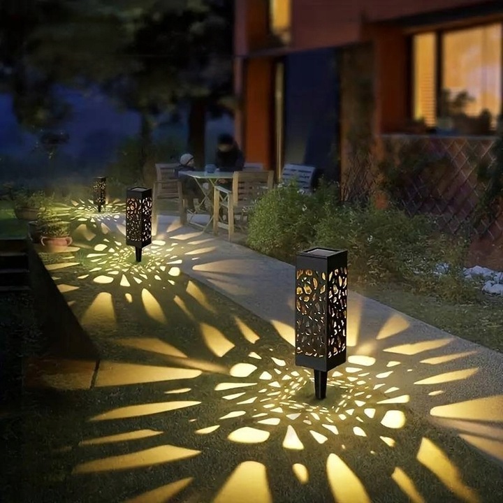 LAMPA SOLARNA AŻUROWA OGRODOWA