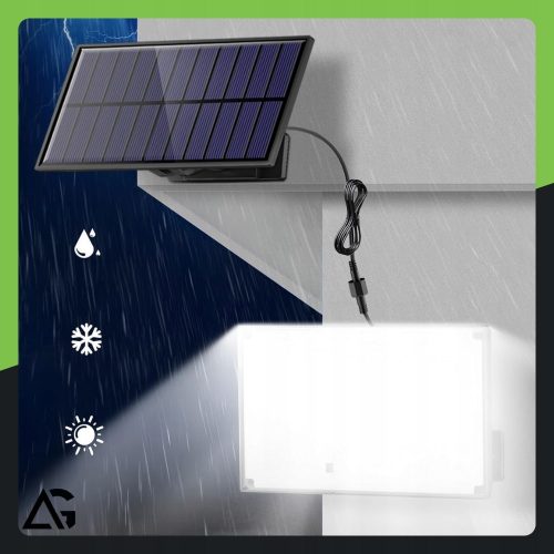 LAMPA SOLARNA LED 300W Z OSOBNYM PANELEM + PILOT - obrazek 3