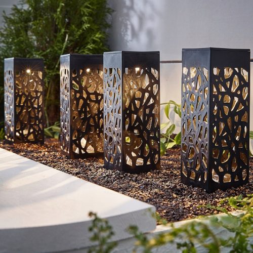 6x LAMPA SOLARNA AŻUROWA OGRODOWA - obrazek 2