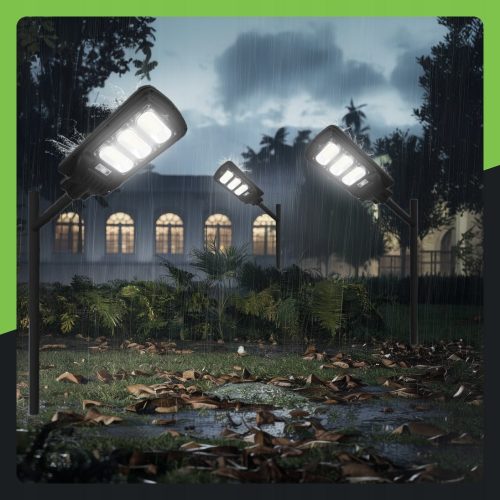 Uliczna Lampa Solarna LED 1400W Z Pilotem - obrazek 3