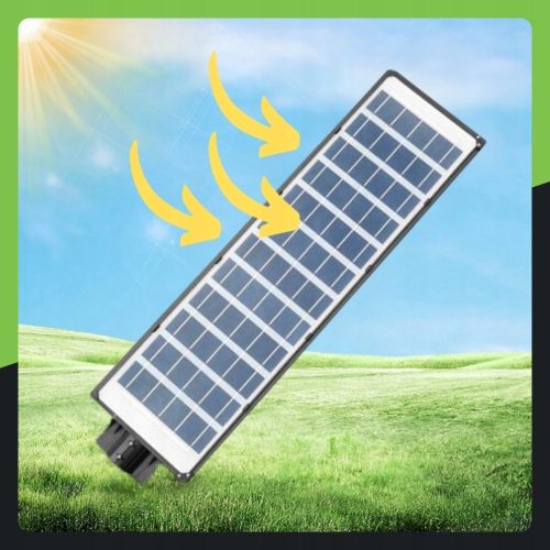MOCNA LAMPA SOLARNA 600W LED ULICZNA Z CZUJNIKIEM RUCHU I ZMIERZCHU PILOT - obrazek 5