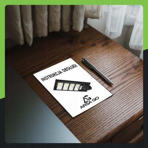 MOCNA LAMPA SOLARNA 600W LED ULICZNA Z CZUJNIKIEM RUCHU I ZMIERZCHU PILOT - obrazek 6