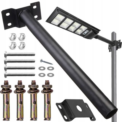 MOCNA LAMPA SOLARNA 600W LED ULICZNA Z CZUJNIKIEM RUCHU I ZMIERZCHU PILOT - obrazek 4