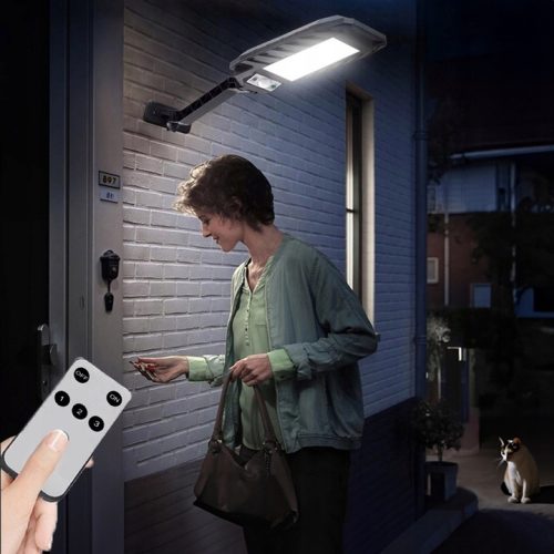 LAMPA SOLARNA ULICZNA Z CZUJNIKIEM ZMIERZCHU RUCHU + PILOT - obrazek 3