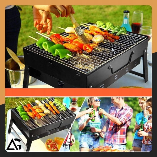 GRILL OGRODOWY WĘGLOWY SKŁADANY BBQ WALIZKA