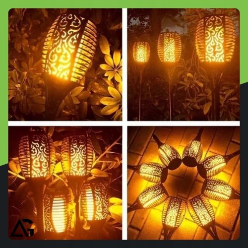 ZESTAW X4/X8 LAMPA SOLARNA WBIJANA POCHODNIA - obrazek 4