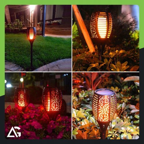 ZESTAW X4/X8 LAMPA SOLARNA WBIJANA POCHODNIA - obrazek 3